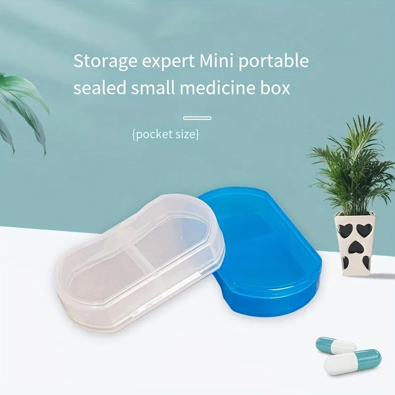 1pc Medicine Box Pill Storage Case Jewelry Earrings Dustproof Box Sub Packaging 2 Grid Transparen... | Temu Affiliate Program