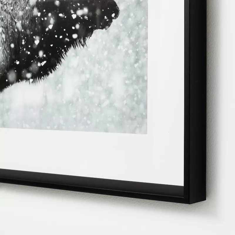 21" x 28.5" Snowflakes and Antlers Framed Under Plexi Poster Prints - Threshold™ designed with ... | Target