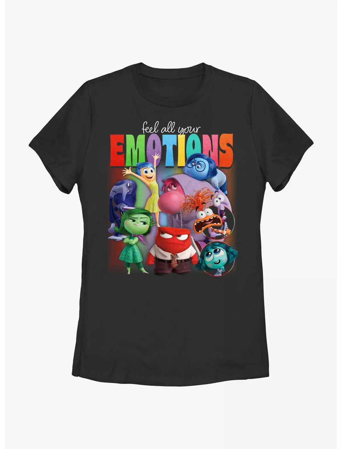 Disney Pixar Inside Out 2 Feel Your Emotions Womens T-Shirt | BoxLunch