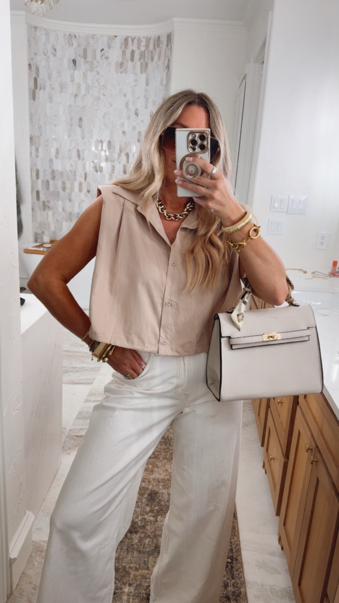 Shorts sized up one size for more comfy fit. Use code AFLTK for stackable discount code. Daily deal. Sale. @abercrombie . Abercrombie . Summer fashion. Summer fashion outfit. Beach vacation. Travel outfit. Linen. 

#LTKmomlife
