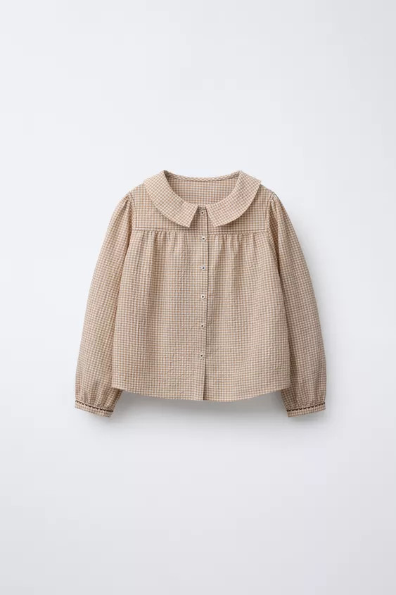 EMBROIDERED PETER PAN COLLAR SHIRT BENSIMON ® X ZARA | Zara US