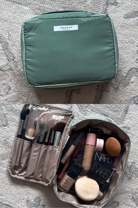 Amazon makeup bag with brush storage. Fits all my daily favorites 

#makeupbag #amazonfind #makeupfavorites #makeupcase 

#LTKbeauty #LTKtravel #LTKunder50