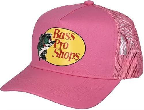 Bass Original Fishing Pro Trucker Hat Mesh Cap -Adjustable Snapback Hat for Men and Women-Great for Hunting, Fishing, Travel (Light Red), 1 | Amazon (US)