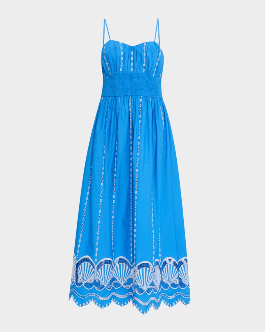 Rails Murano Embroidered Midi Dress | Neiman Marcus