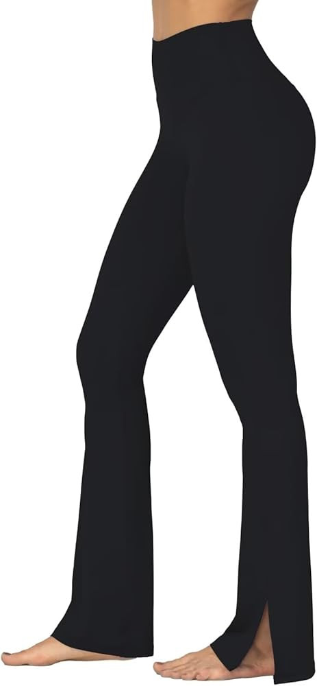 Sunzel Sunzfly Split Hem Flare Leggings for Women, High Waisted Casual Bootcut Flared Yoga Pants ... | Amazon (US)
