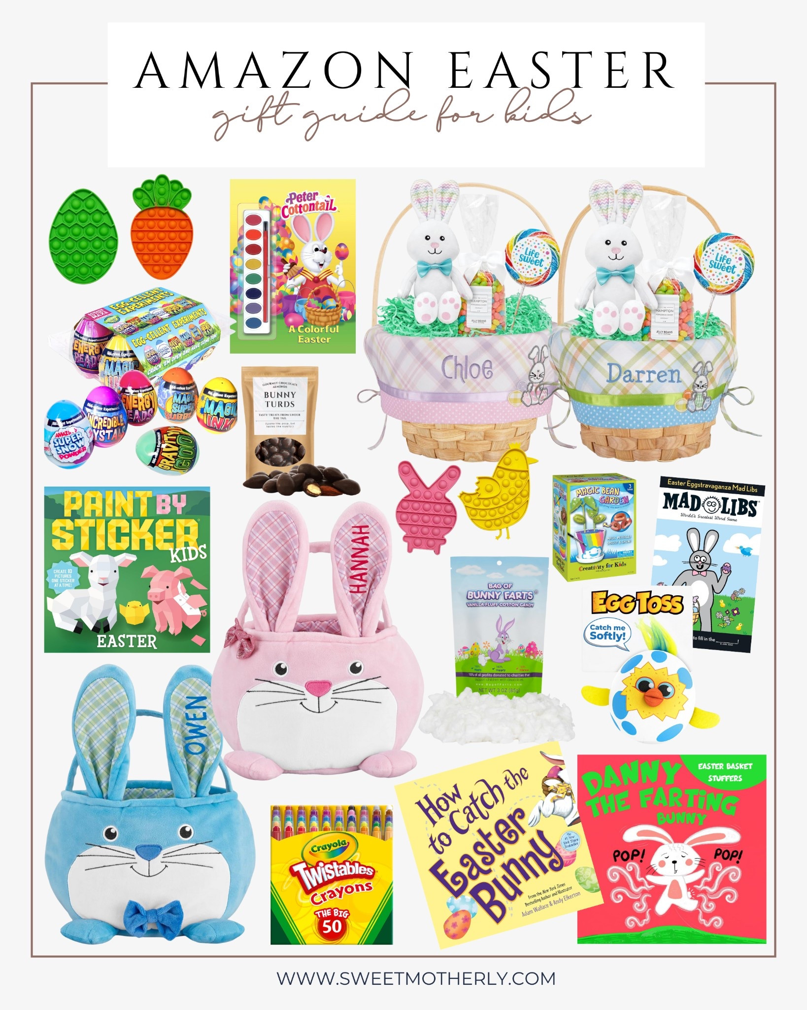 Amazon Easter Basket Gift Guide for Kids

Easter basket
Boys pajamas
Boys rain boots
Easter ideas
Easter basket ideas
Easter books
Easter gifts
Girls toys
Gifts for girls
Easter gifts for girls
Kids plushies
Kids toys

#LTKSaleAlert #LTKKids #LTKSeasonal