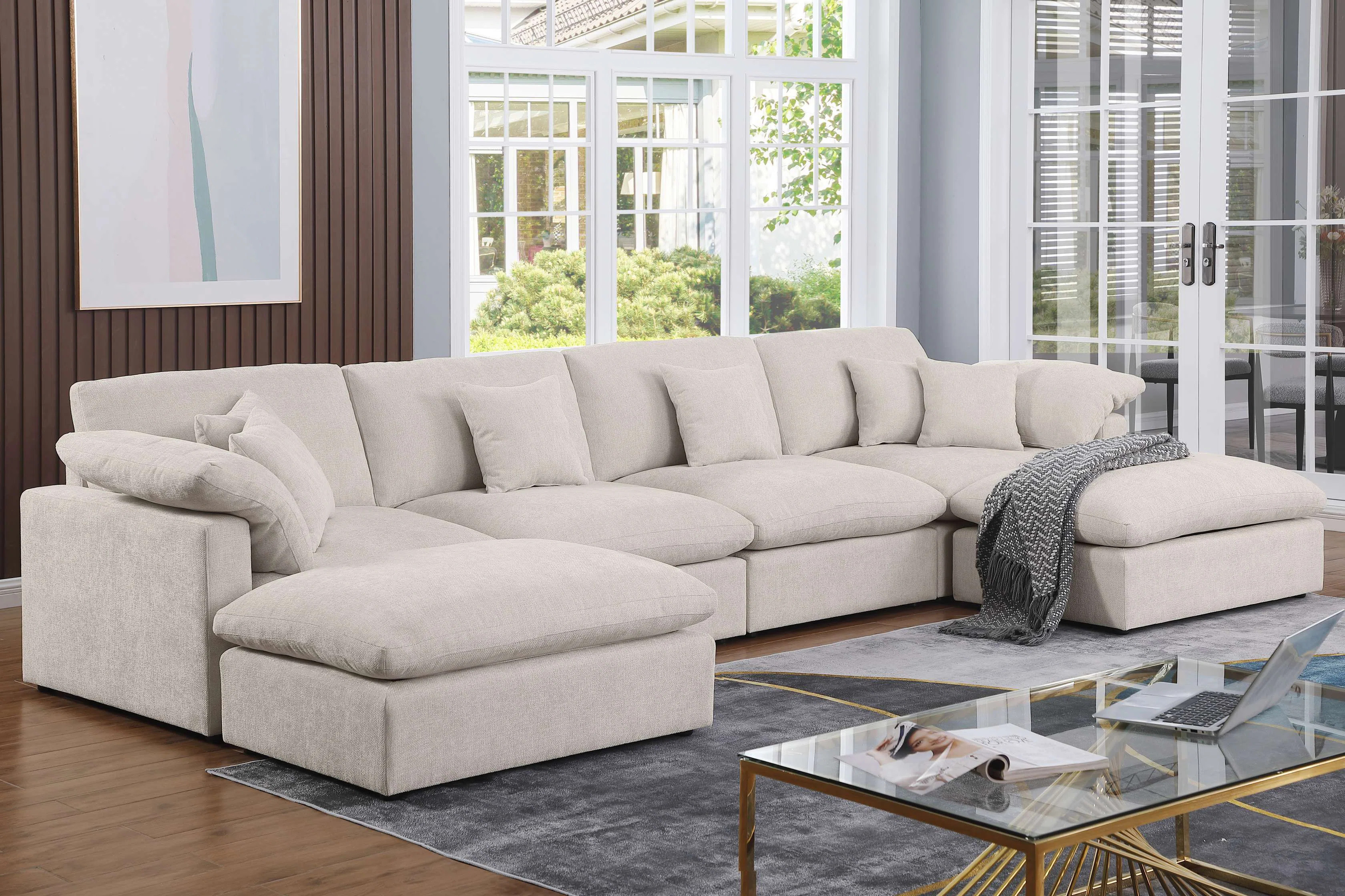 6 - Piece Chenille Sectional | Wayfair North America