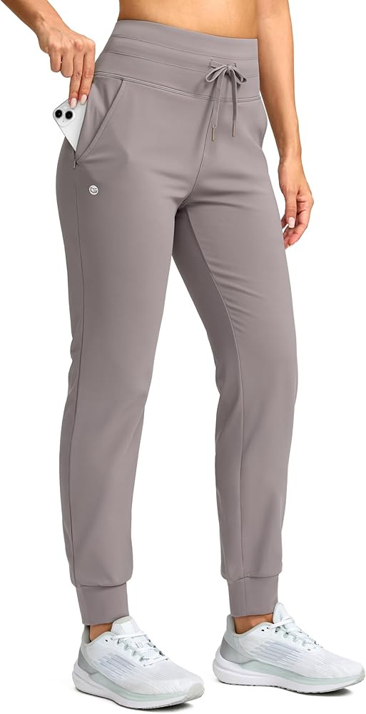 G Gradual Women's Fleece Lined Joggers 28"/30"/32" High Waisted Sweatpants Water Resistant Therma... | Amazon (US)