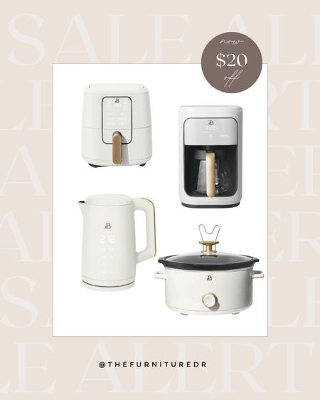 This entire line of small kitchen appliances is on sale at Walmart currently. Almost all of them are $20-$30 off retail price. They are simple, modern and sleek with neutral colors and gold accents. All have great reviews and ratings and are going FAST. I ordered the white coffee maker along with the air fryer- because, well look at them! The slow cooker & electric kettle are also on sale and would make a great gift for pretty much anyone on your list

#LTKGiftGuide #LTKCyberweek #LTKhome