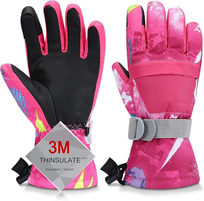 Ski Gloves, Warmest Waterproof and Breathable Snow Gloves for Cold Weather, Fits Both Men & Women... | Amazon (US)
