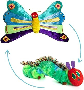 KIDS PREFERRED World of Eric Carle, The Very Hungry Caterpillar Butterfly Reversible Stuffed Anim... | Amazon (US)