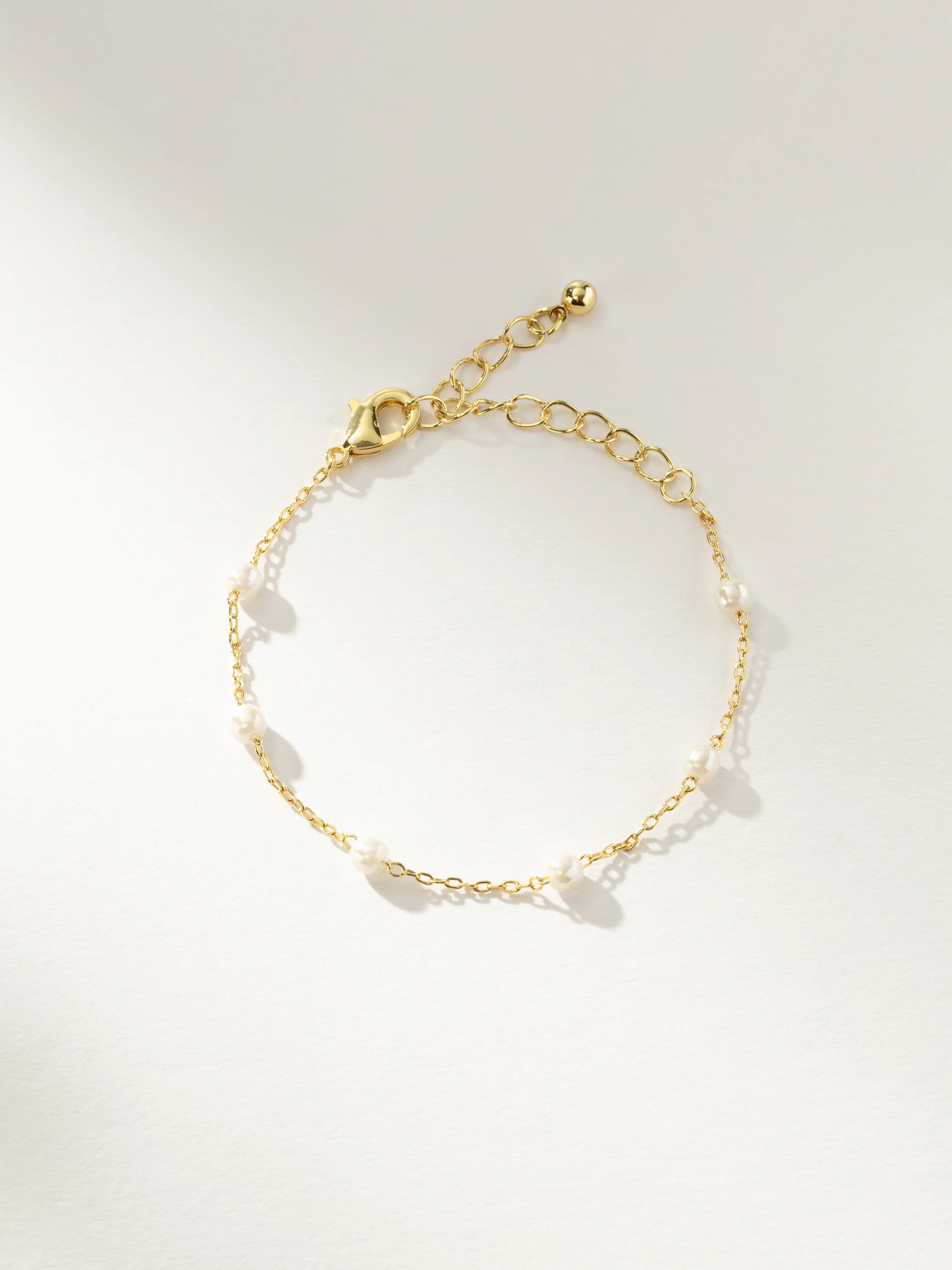 Gold Pearl and Chain Bracelet | Pearl Bracelet | Uncommon James | Uncommon James