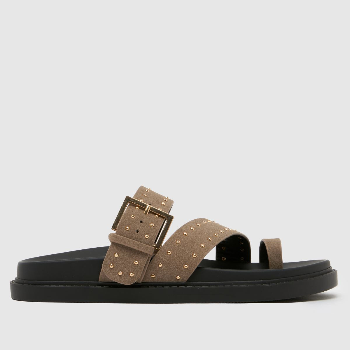 Womens Beige schuh Tarha Studded Footbed Sandals | schuh | Schuh