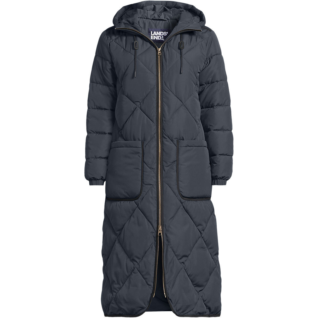 Women's FeatherFree Insulated Diamond Quilted Maxi Coat | Lands' End (US)