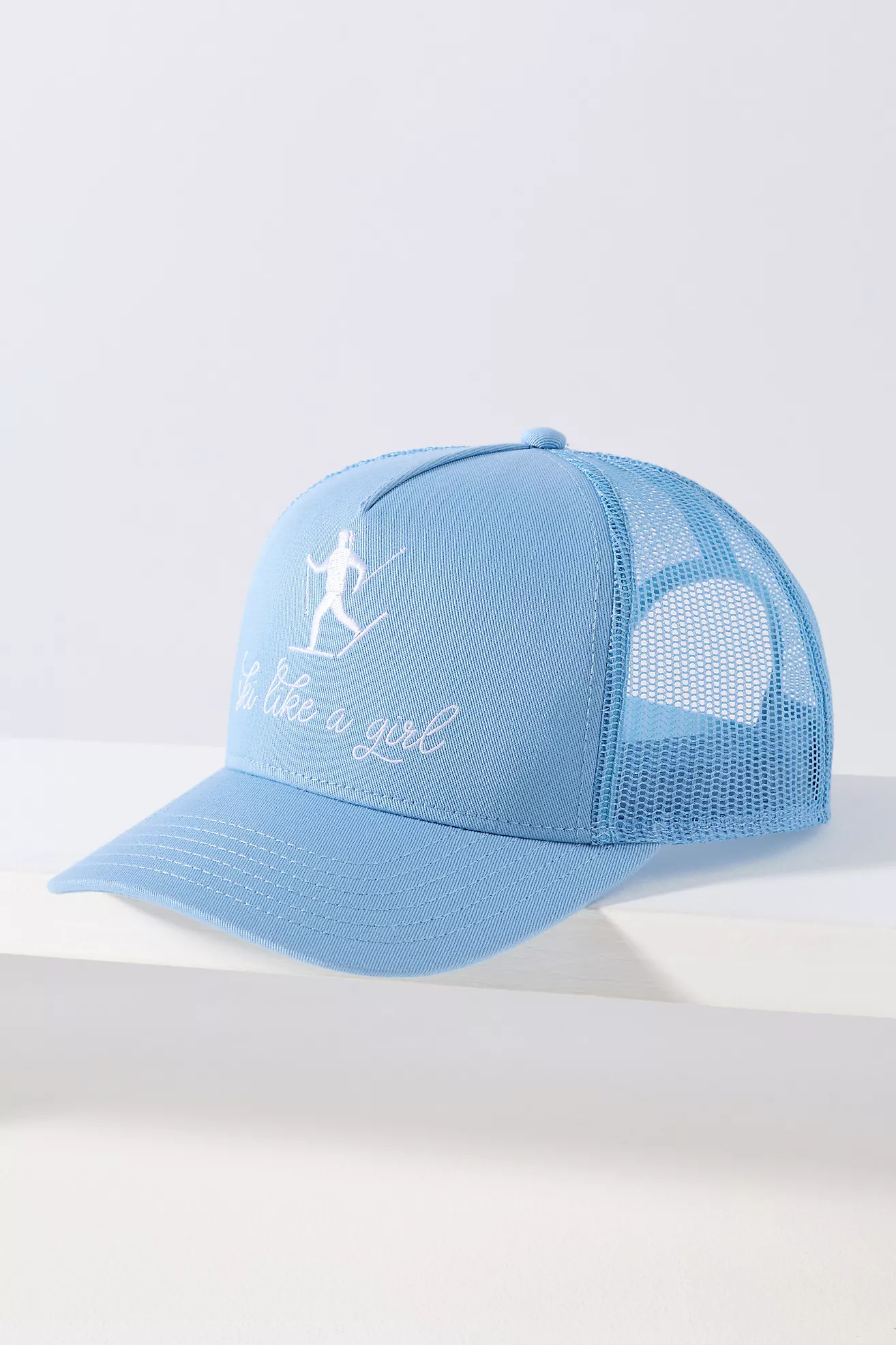 Beach Riot Ski Like a Girl Trucker Hat | Anthropologie (US)