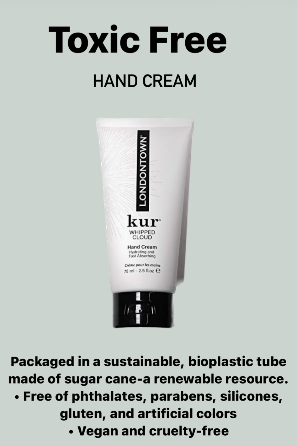 Hand cream & toxic free. Light in texture and brimming with nourishing emollients, this hydrating hand cream takes skin from dry to silky-smooth.
Packaged in a sustainable, bioplastic tube made of sugar cane-a renewable resource.
GOOD TO KNOW
• Free of phthalates, parabens, silicones, gluten, and artificial colors
• Vegan and cruelty-free

#LTKfindsunder50 #LTKbeauty #LTKfindsunder100