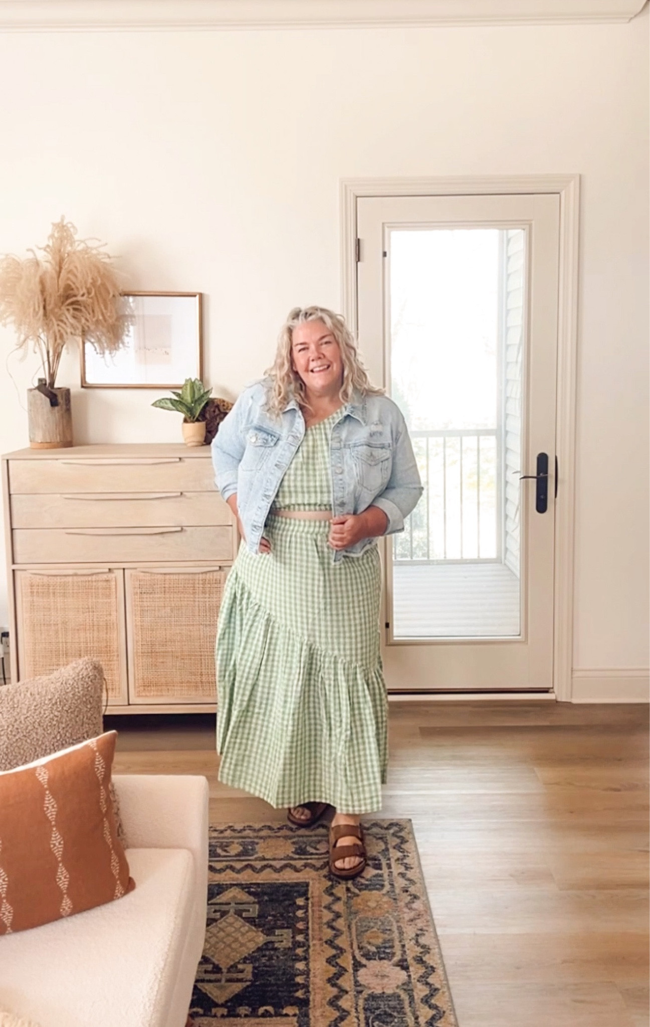 Fave two piece set with denim jacket! Perfect for a day out, coffee date, lunch date!! #coffeedate #denimjacket #midsize #curvystyle #springoutfitideas

#LTKSeasonal #LTKcurves #LTKstyletip