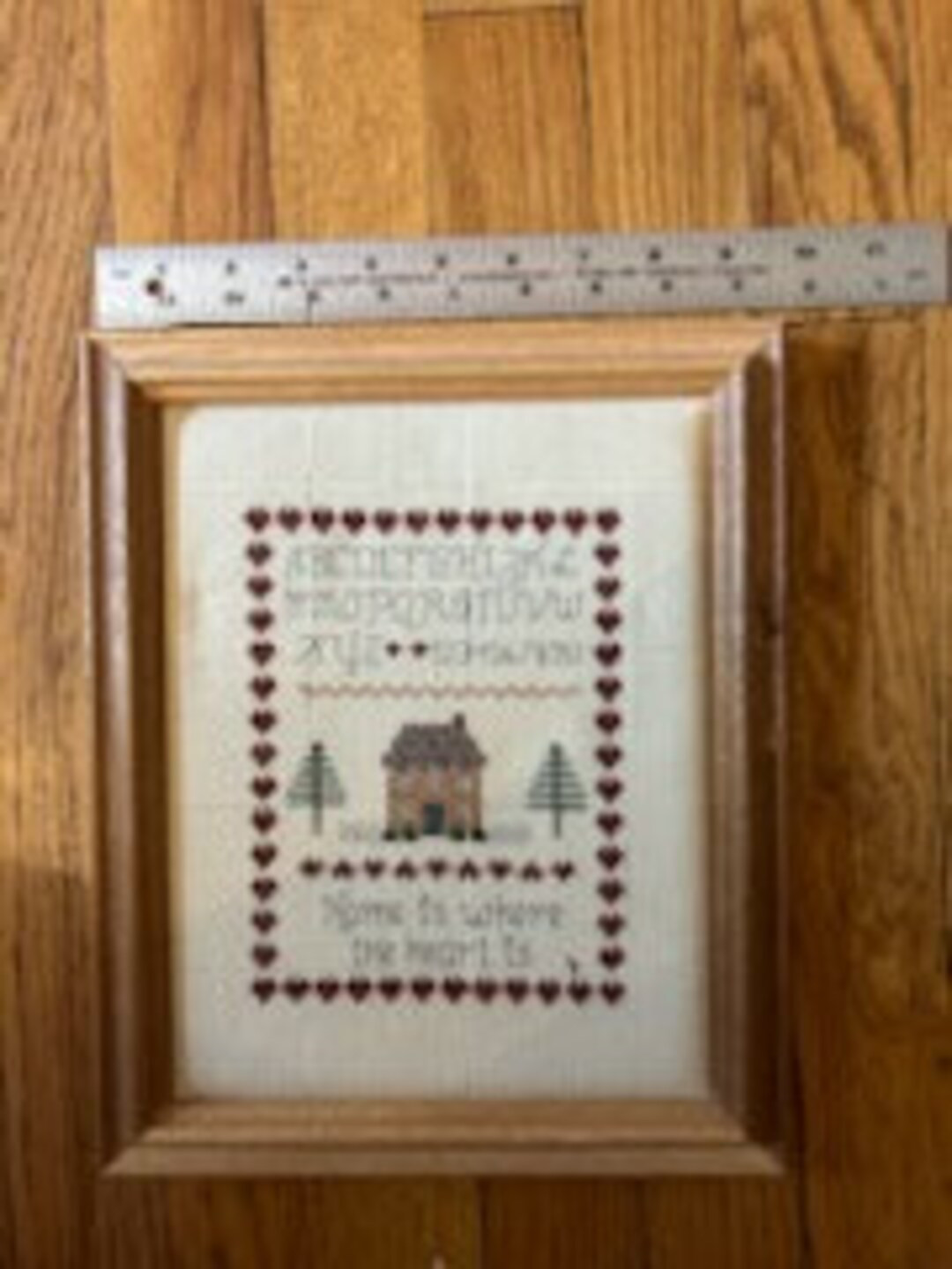 Home is Where the Heart is Cross Stitch Picture - Etsy | Etsy (US)