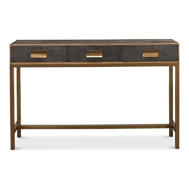 Shagreen 54'' Faux Leather Console Table | Wayfair North America