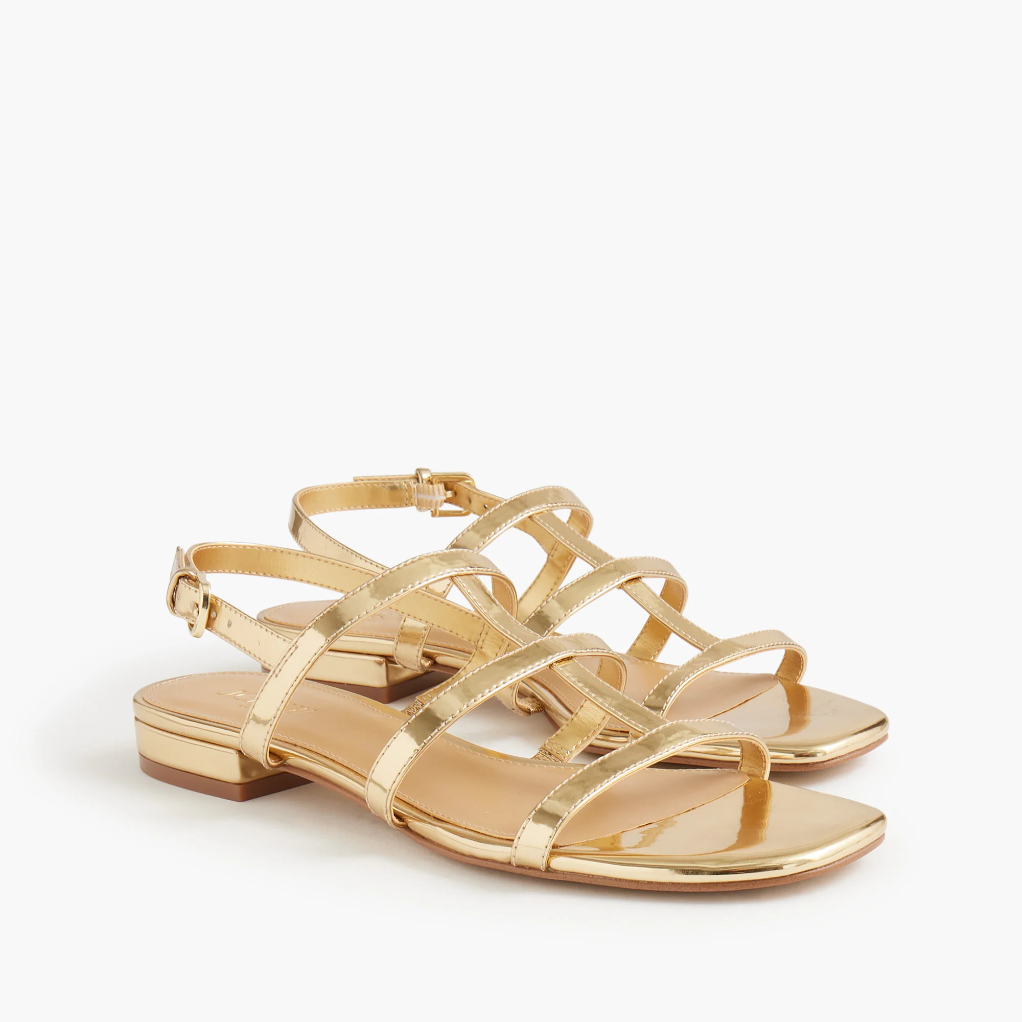 Caged ankle-strap sandals | J.Crew Factory