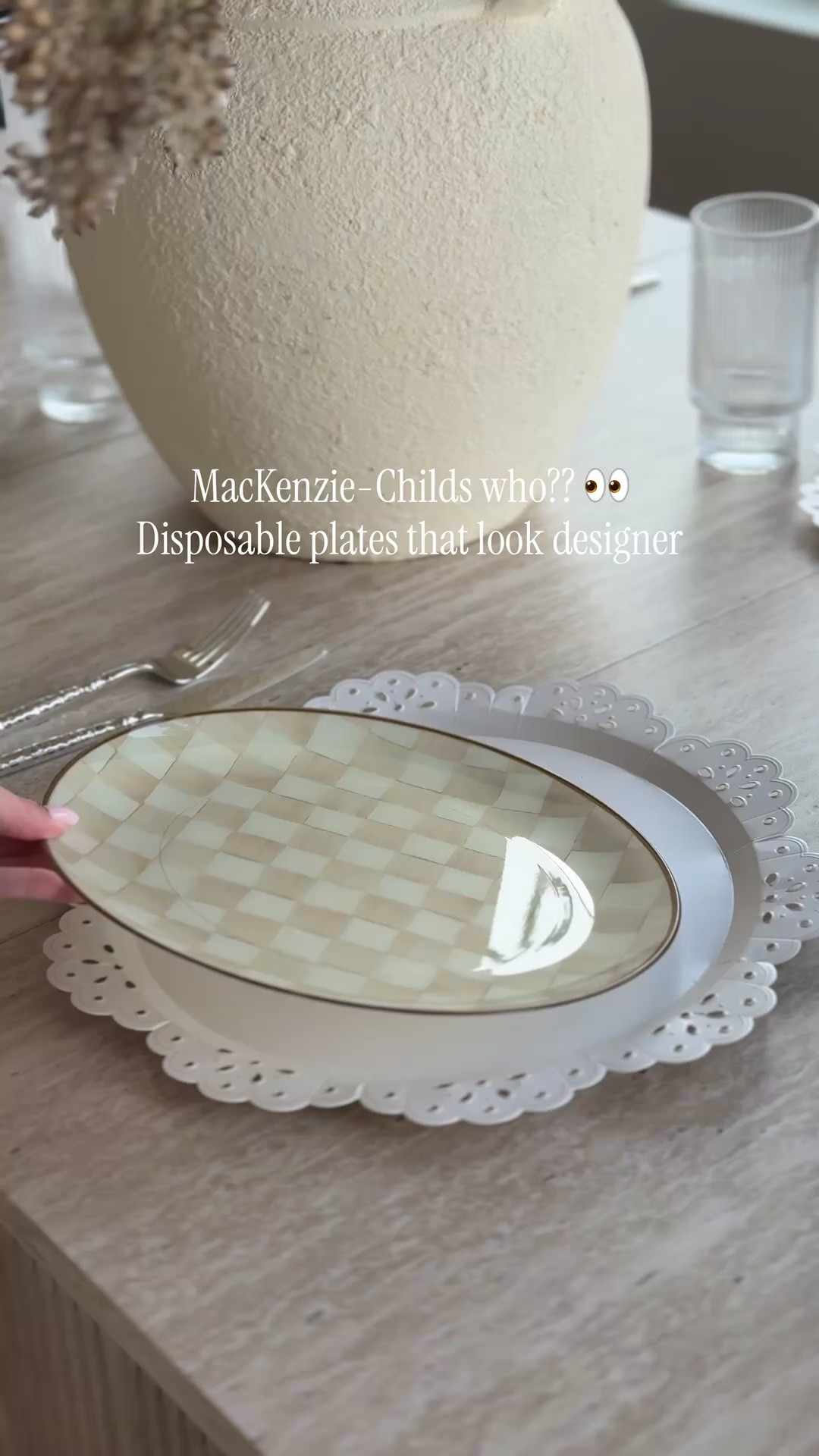 MacKenzie-Childs who?! 👀 These disposable plates look WAY too expensive to be from Amazon. The cutest designer-inspired find for hosting without bringing out the good dishes and comes in multiple colors 🙌🏼 

Amazon finds, Amazon home finds, Amazon party finds, Amazon entertaining finds, Amazon disposable plates, checkered plates, Mackenzie Childs inspired, MacKenzie Childs, designer inspired home decor, designer inspired finds, party hosting ideas, entertaining essentials, tablescape ideas, table setting ideas, affordable party decor, Amazon hosting essentials

#AmazonFinds #MackenzieChilds #AmazonHomeFinds #HostingIdeas #Tablescape