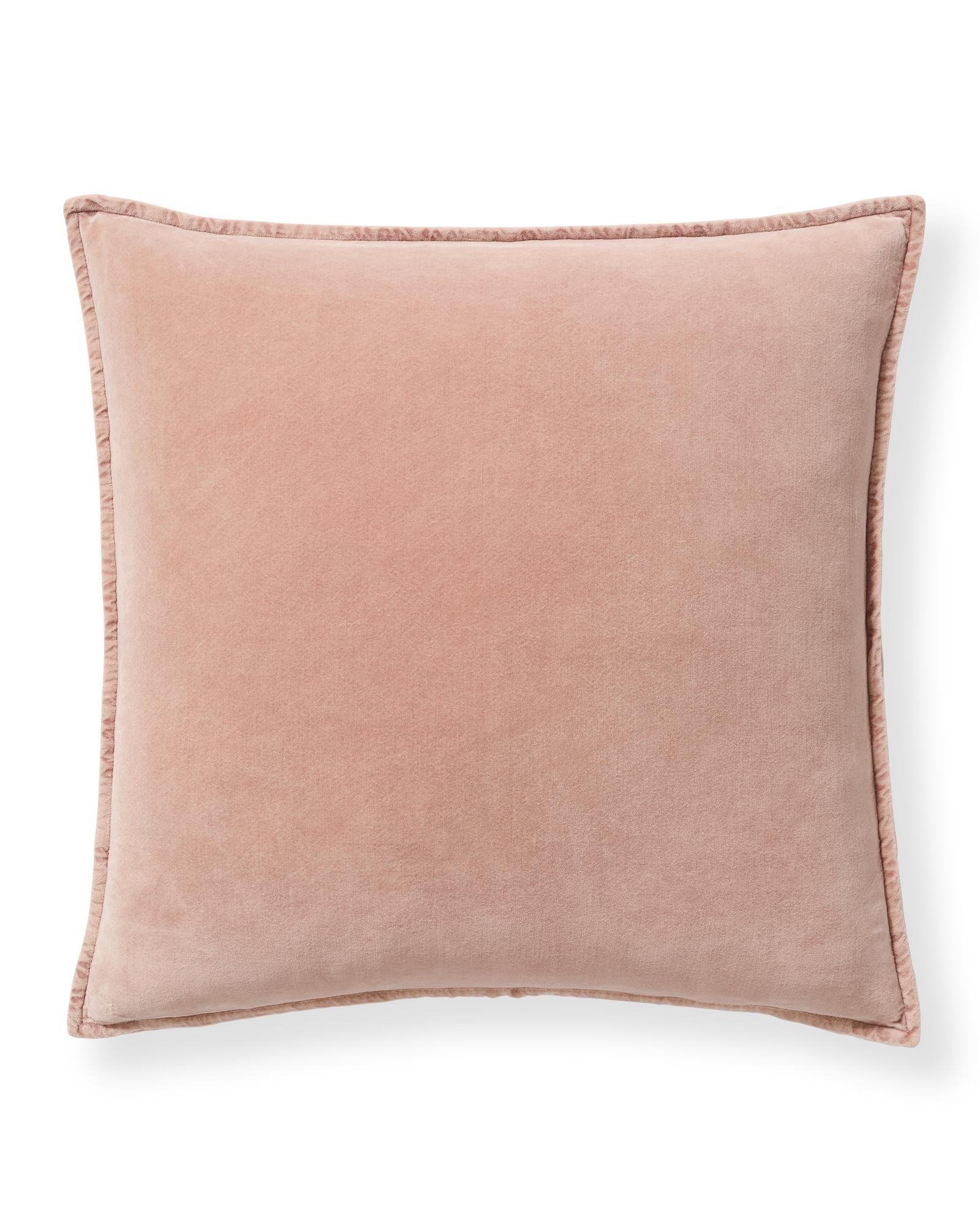 Washed Velvet Pillow Cover | Serena and Lily