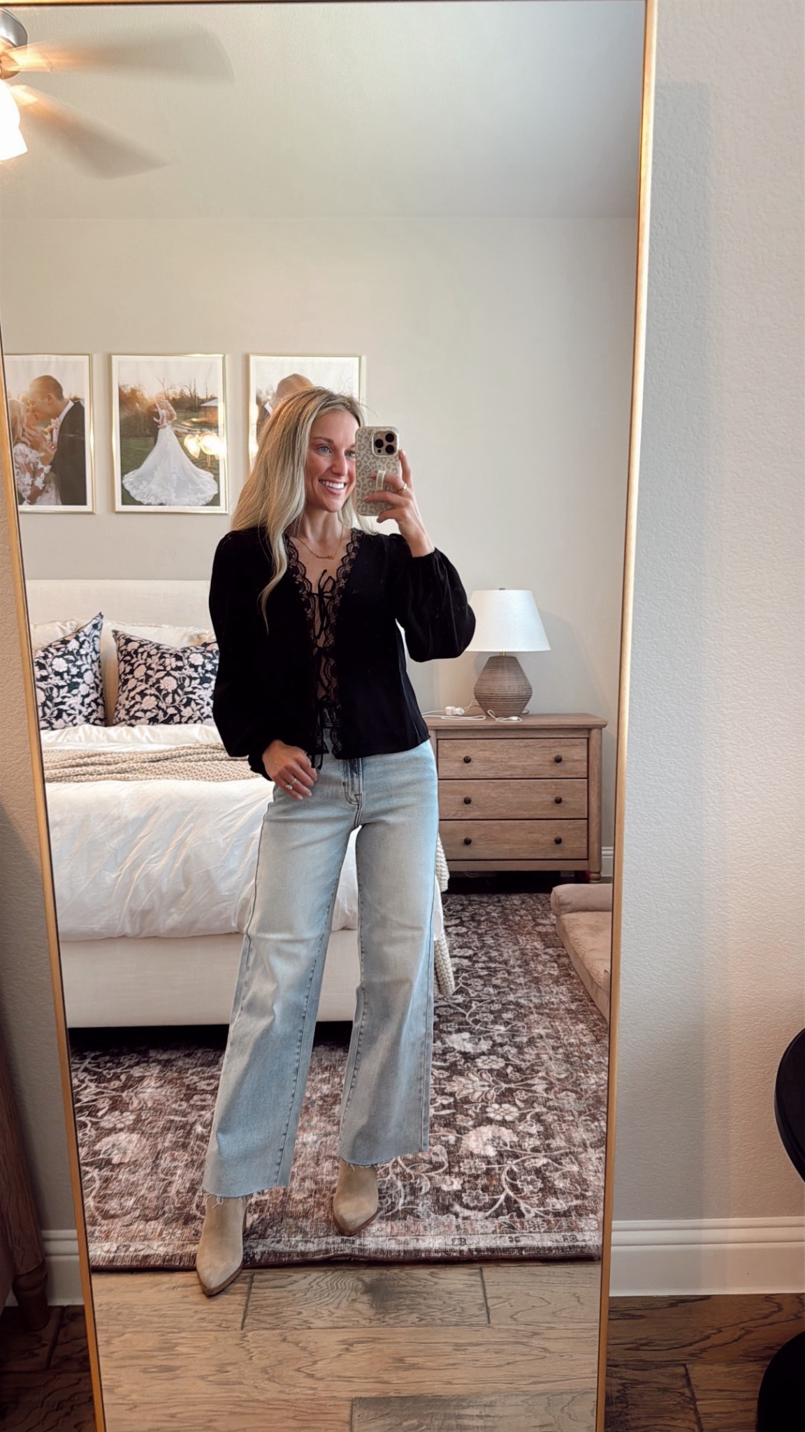Wide Leg Highwaisted Jeans & The cutest dainty bow tie top with lace trim! Save 30% with code “BLAIRSAVE30"

#LTKxVICI #LTKFindsUnder100 #LTKStyleTip