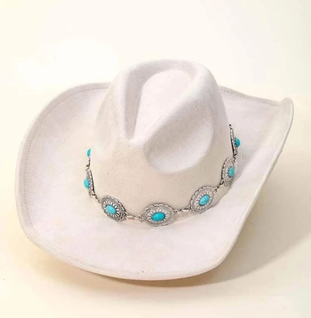 The Nevada Ivory White Cowboy/cowgirl Hat - Etsy | Etsy (US)