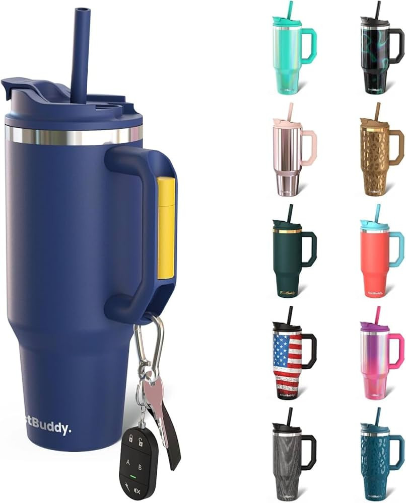Frost Buddy Thicc Buddy - 40 oz Stainless Steel Vacuum Insulated Tumbler with Lid and Straw for W... | Amazon (US)