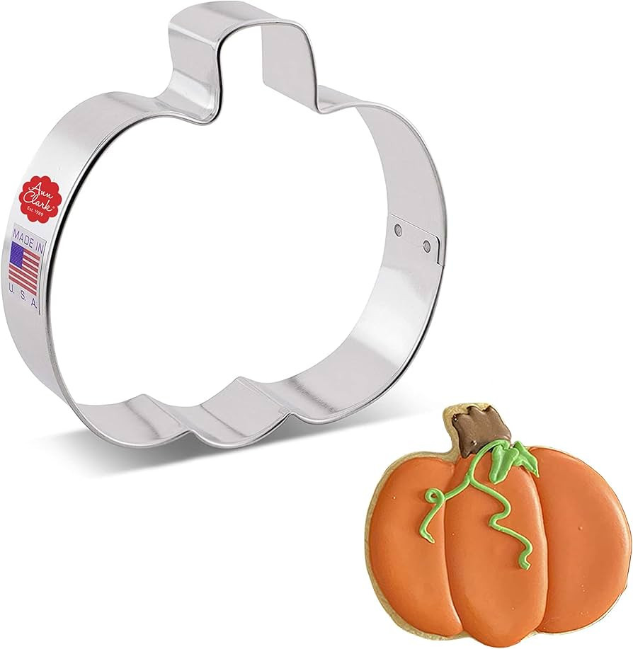 Pumpkin Cookie Cutter 4" Made in USA by Ann Clark Cookie Cutters | Amazon (US)