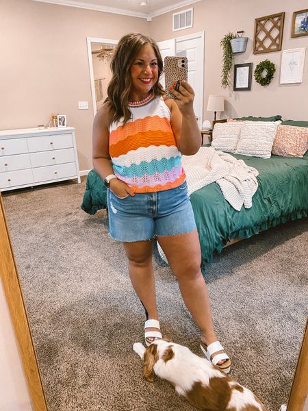 Amazon, Target, summer outfits, vacation outfits

sandals: fit true to size // wearing a 5
denim shorts: fit true to size // wearing a 14
tank: fits small // wearing a large (fits like a medium)

#LTKStyleTip #LTKMidsize #LTKSeasonal