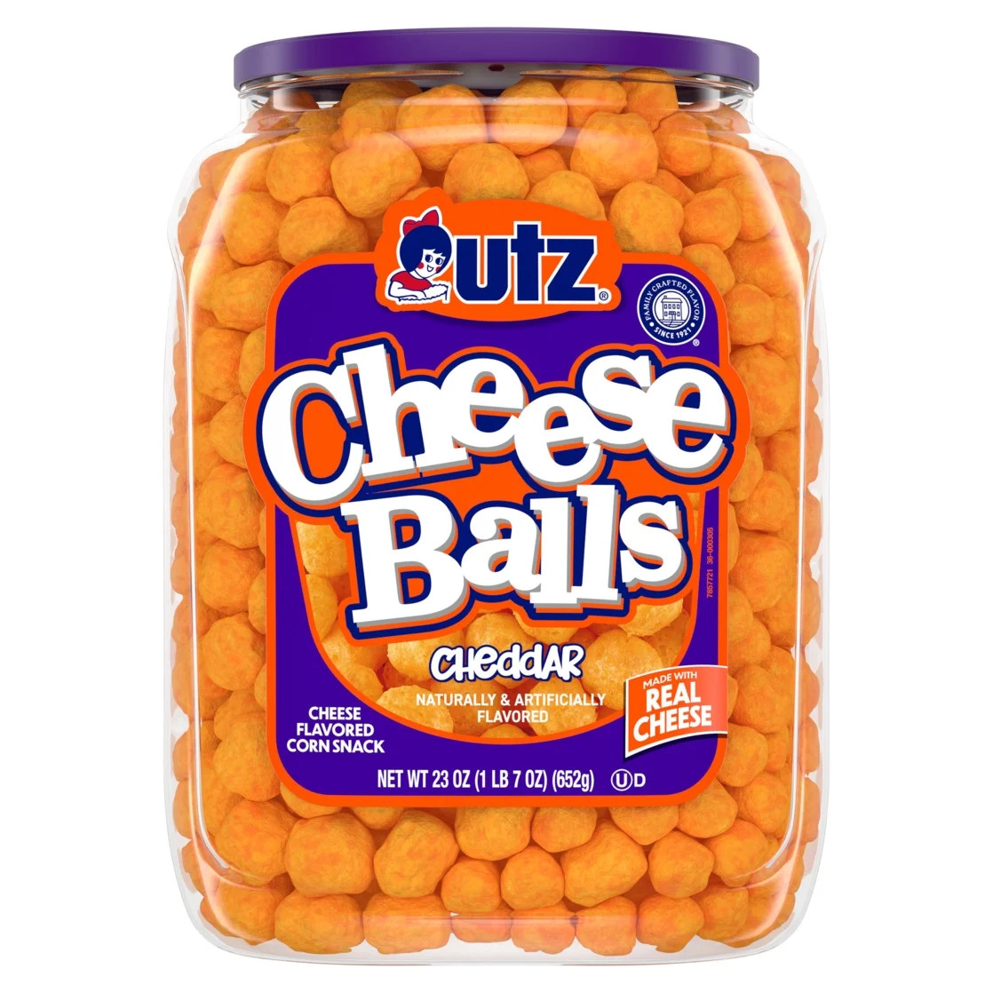 Visit the Utz Store4.6 stars out of 4364 reviews(4.6)|4,364 Utz Cheese Balls, 23 oz Barrel  Free ... | Walmart (US)