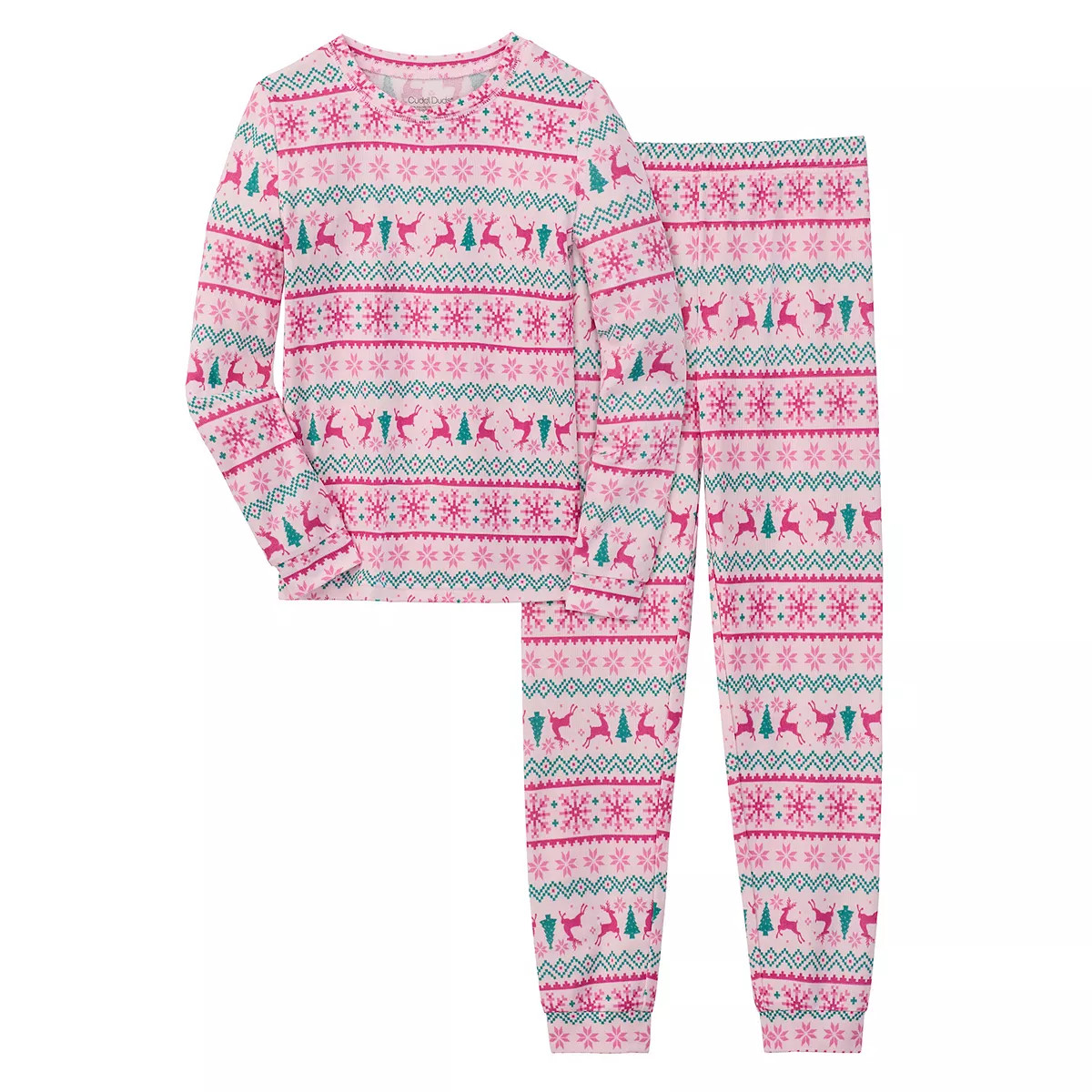 Girls 4-14 Cuddl Duds® Ultra Soft Long Sleeve Pajama Top & Pajama Pants Set | Kohl's