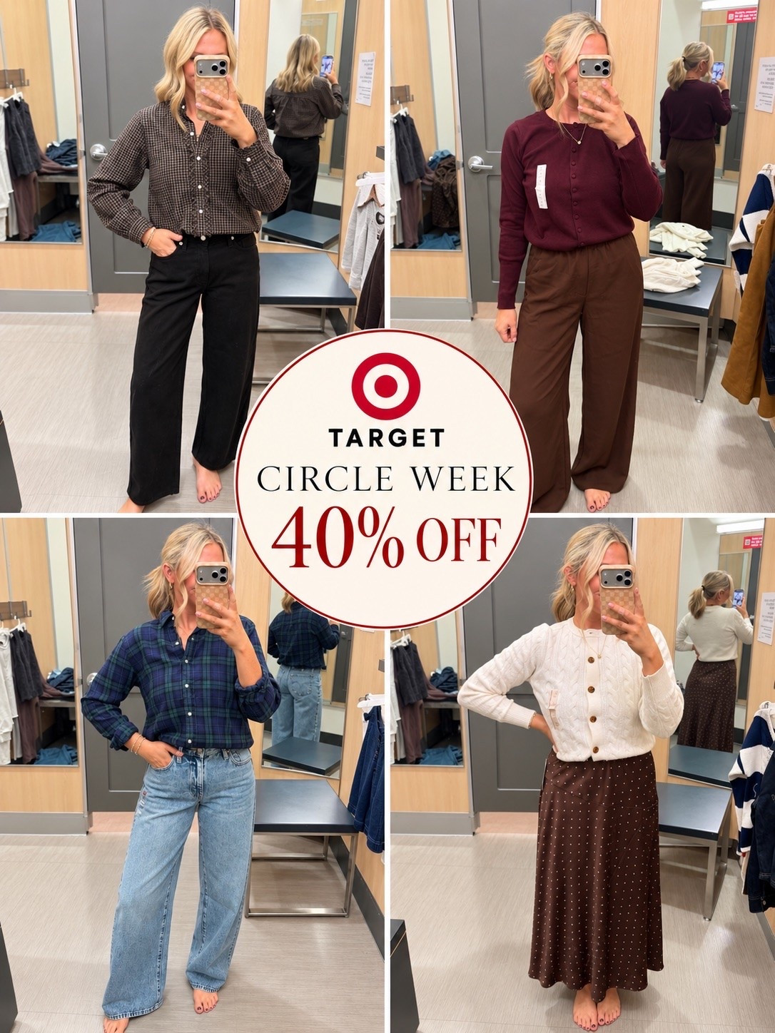 TARGET CIRCLE WEEK 40% off women’s clothing!