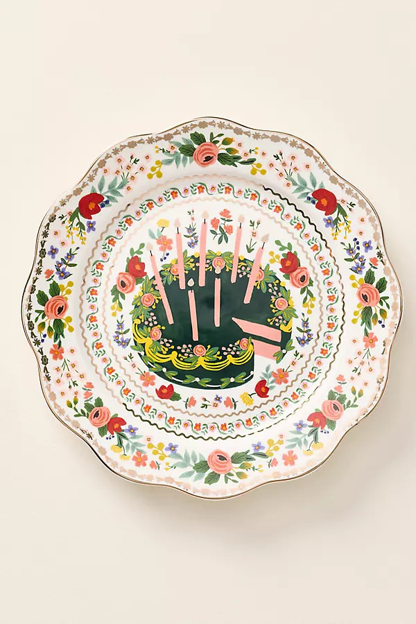 Stoneware Celebration Plate | Anthropologie (US)