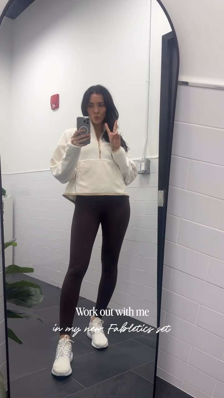Wore my new Fabletics set to my workout today 🤎 Loving the neutrals + chocolate brown for fall! The full set is under $100 with member pricing. I’m in a medium in the sports bra + jacket and a small in the leggings.

#LTKFindsUnder100 #LTKActive #LTKSeasonal