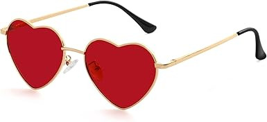 Kursan Polarized Heart Sunglasses for Women Metal Frame Fashion Lovely Style Sun Glasses UV400 Pr... | Amazon (US)