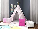 Pretty in Pink Teepee, Kids Teepee, Children's Teepee Tent, Kids Play Tent With Options to add Pillo | Amazon (US)