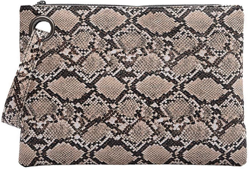 Dolce Na Womens Oversized Clutch Bag Purse Pu Leather Evening Wristlet Handbag | Amazon (US)