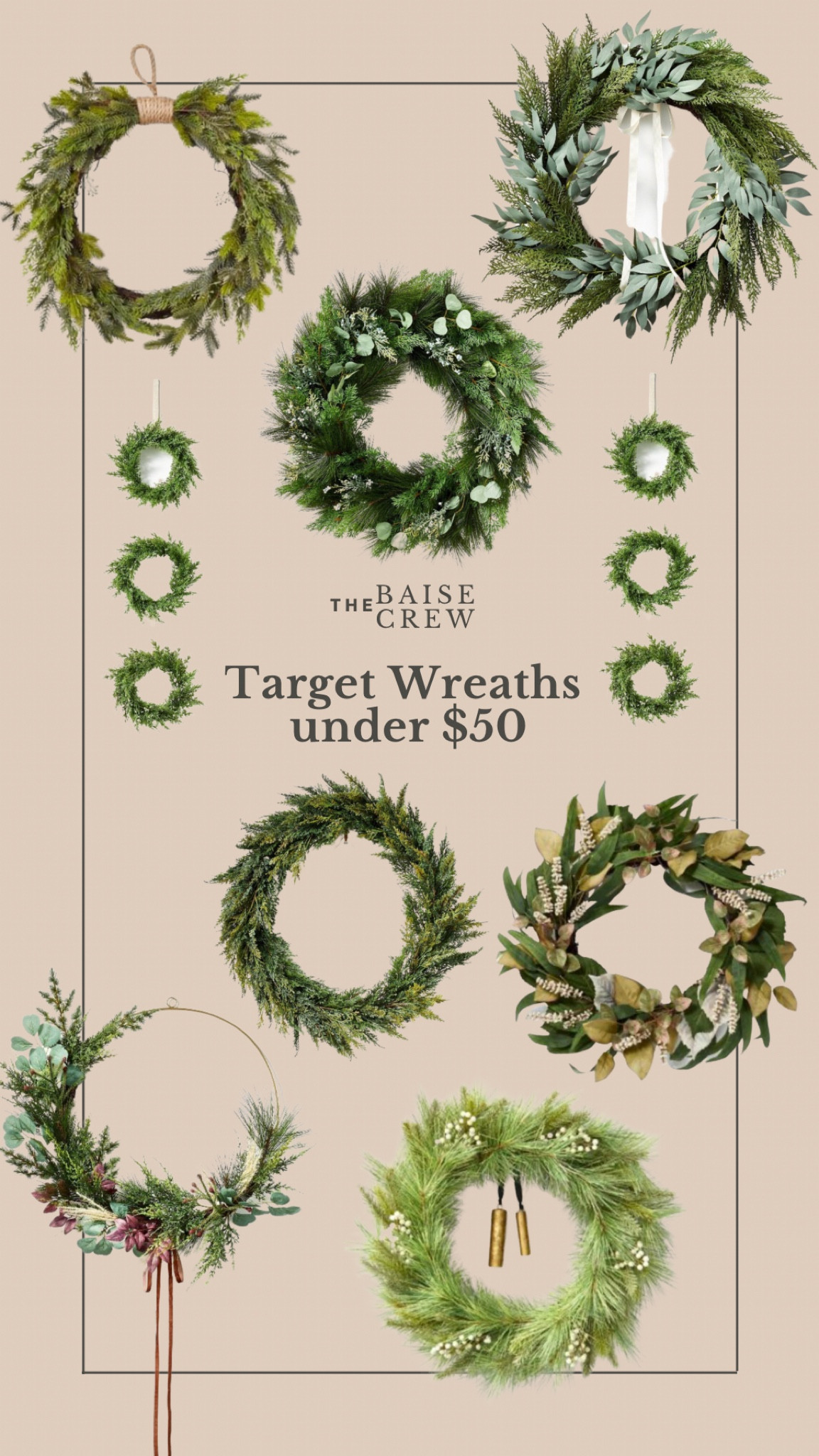 Holiday wreaths 

#LTKSeasonal #LTKCyberweek #LTKHoliday