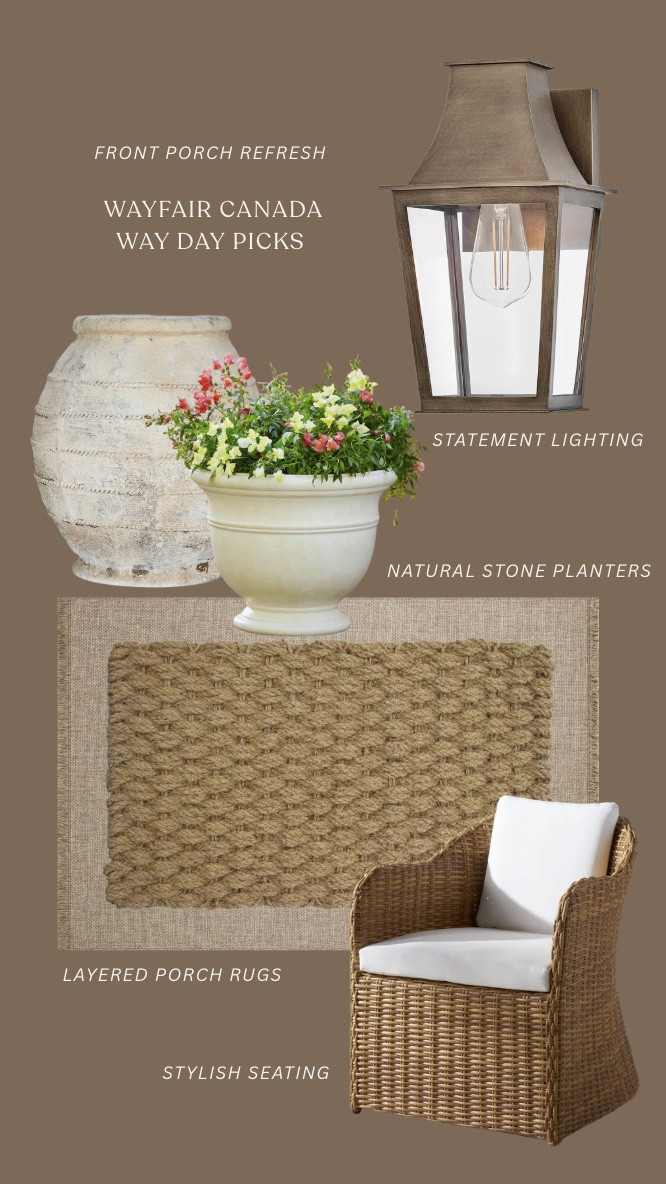 Take a look at what’s in my @wayfaircanada cart this Way Day for our front porch refresh! Shop up to 80% off outdoor essentials from now through 04/27!! #WayfairCAPartner #WayfairCanada #WayfairCAHome