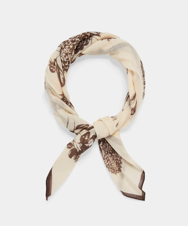 Italian Wool Floral Neckerchief | Todd Snyder