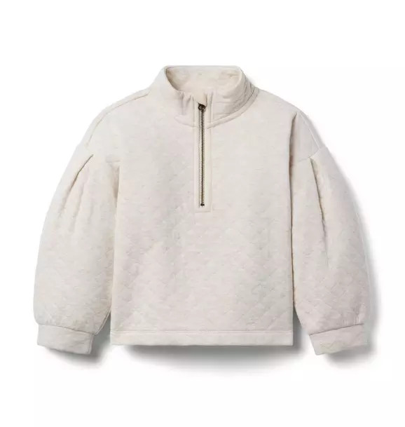Quilted Half-Zip Sweatshirt | Janie and Jack