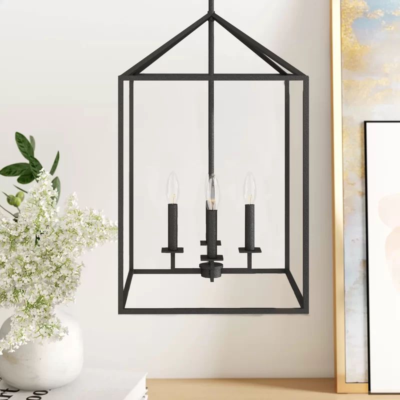 4 - Light Lantern Rectangle Chandelier | Wayfair North America