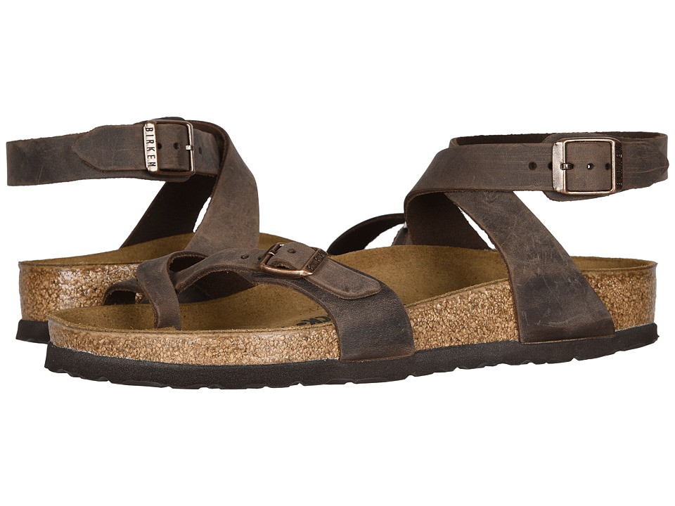 Birkenstock - Yara (Habana Oiled Leather) Women's Sandals | Zappos