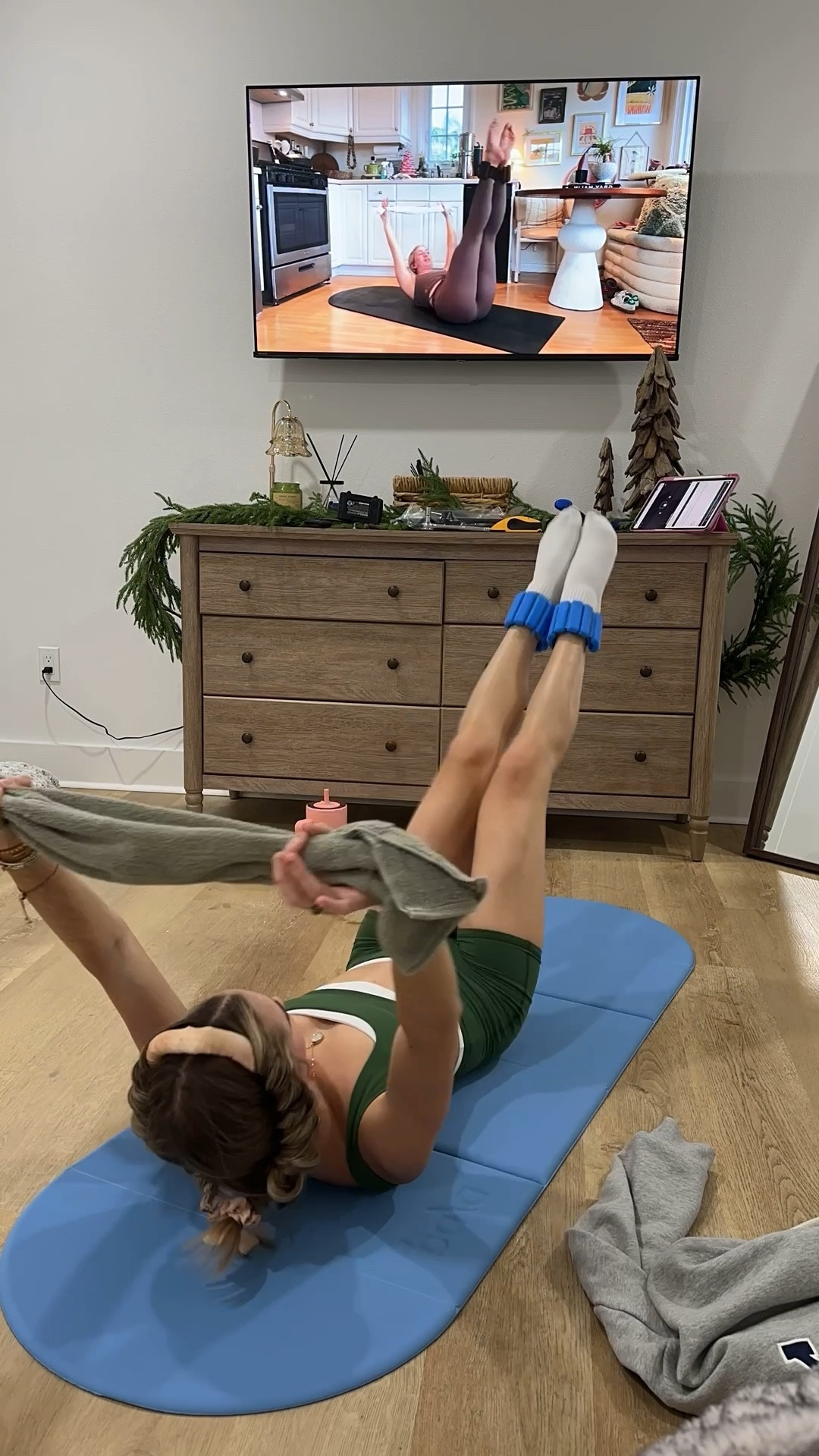 YPB studioFLEX Double-Layered Sports Bra size XS in Forest Green; YPB studioFLEX Bike Short size XS in Forest Green

My workout and workout gear for my daily workout. I take pilates classes from @lexfish on Instagram she has a whole online platform and membership! Most of my pilates gear and tools are from Bala. Bala use code SLOANE15. 
#workoutgear #workoutwear #pilates #ootd #outfit #athleticwear #athleticoutfit #bikershorts #sportsbra #pilatesoutfit #athleisure #bala #pilatesworkout #pilateslovers #pilatestiktok #balabangles

#LTKActive #LTKmorningroutine #LTKfitnessgoals