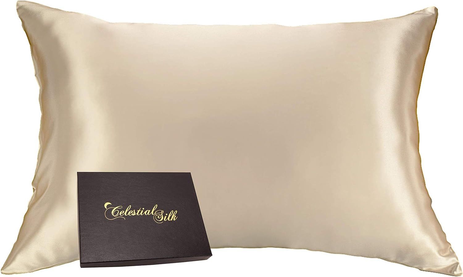 Celestial Silk 100% Silk Pillowcase for Hair Zippered Luxury 25 Momme Mulberry Silk Charmeuse Sil... | Amazon (US)