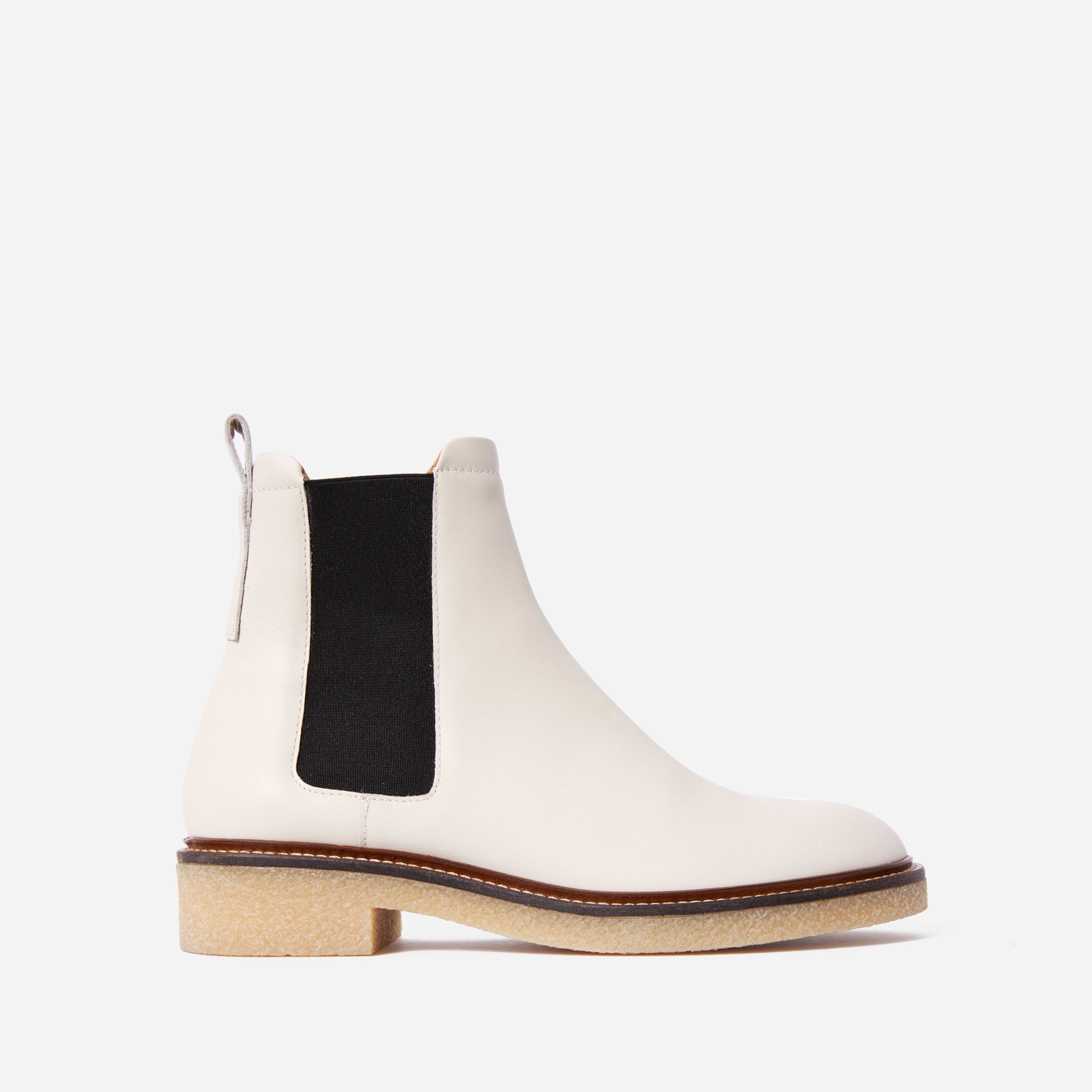 Italian Leather Chelsea Boot by Everlane in Off White, Size 10.5 | Everlane
