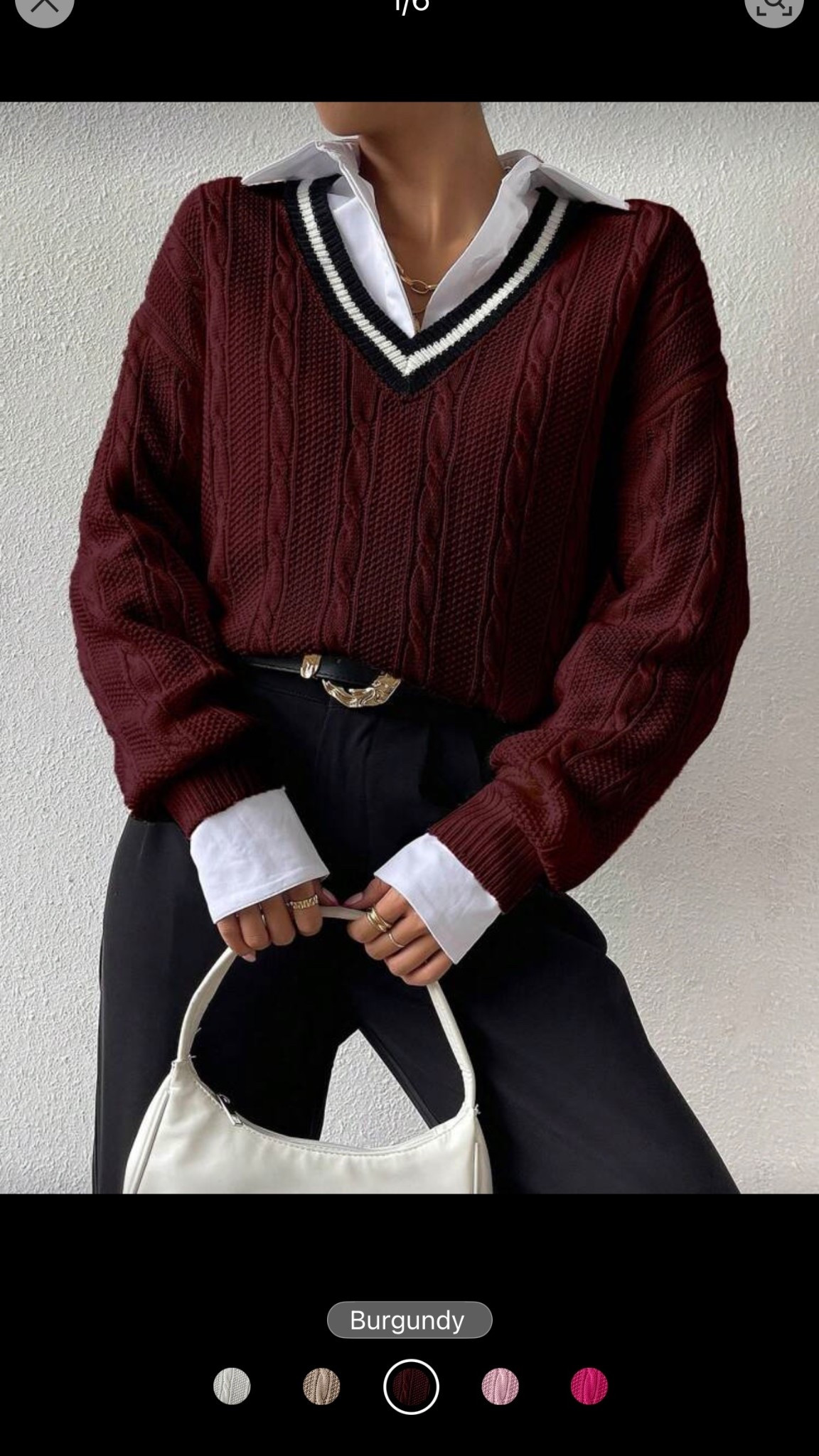 Burgundy sweater 

#LTKBeauty #LTKStyleTip #LTKFindsUnder50