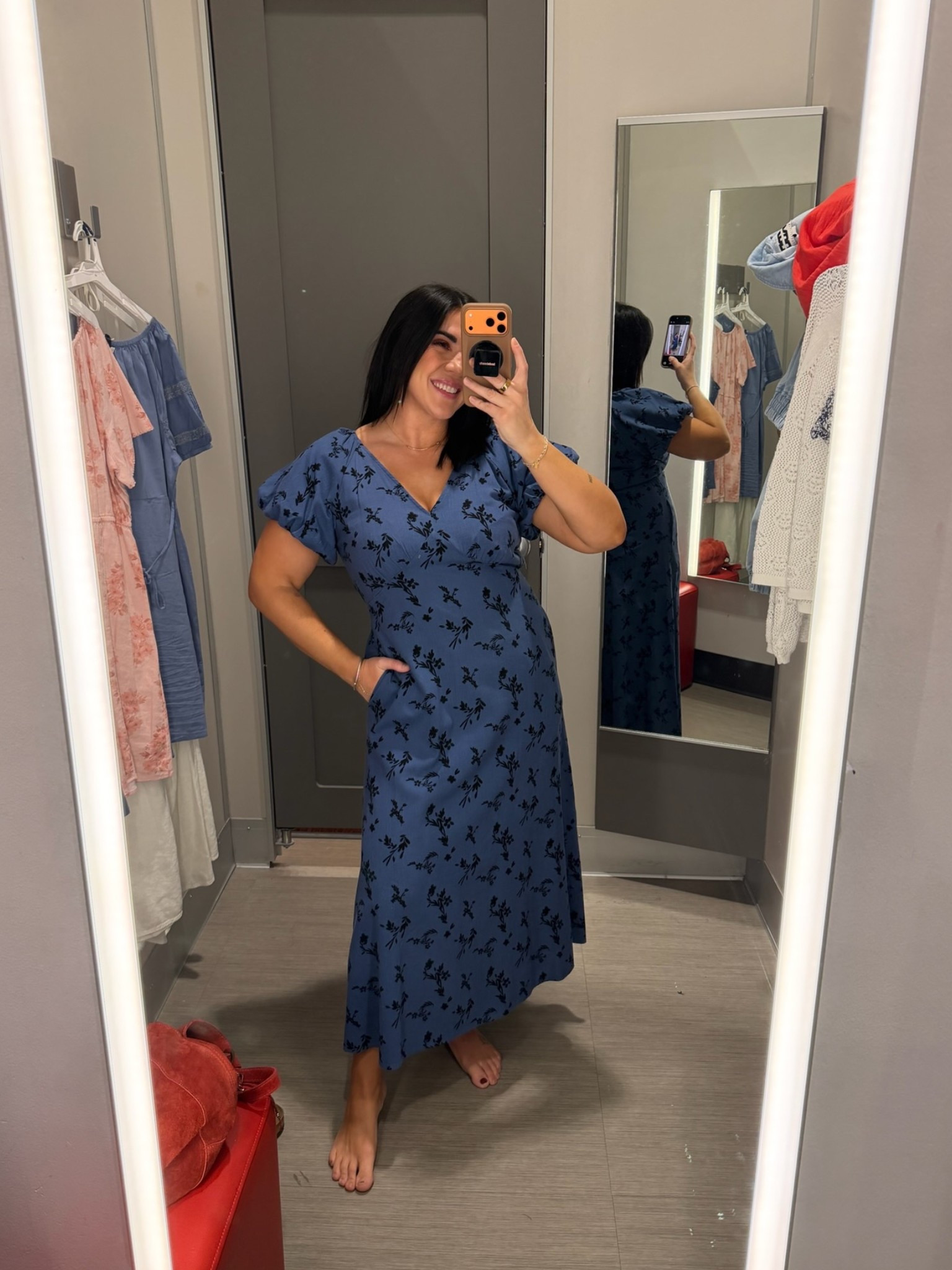 Under $40 spring dress at target! So flattering love the pattern & color 

#LTKootd #LTKSeasonal #LTKMidsize